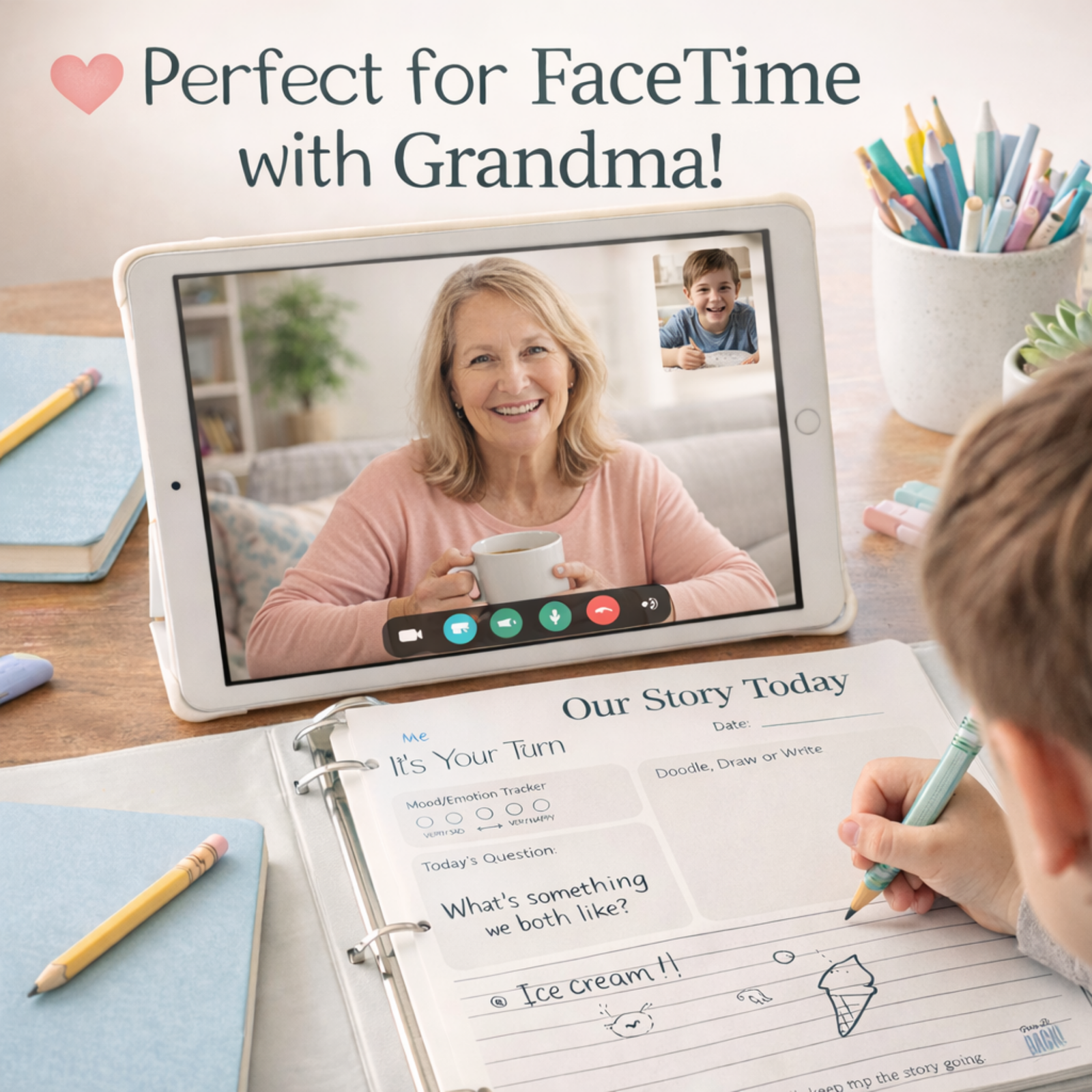 Pass-It-Back™ Grandma & Me Journal | 30 Prompts | Ages 6–12 - Image 2