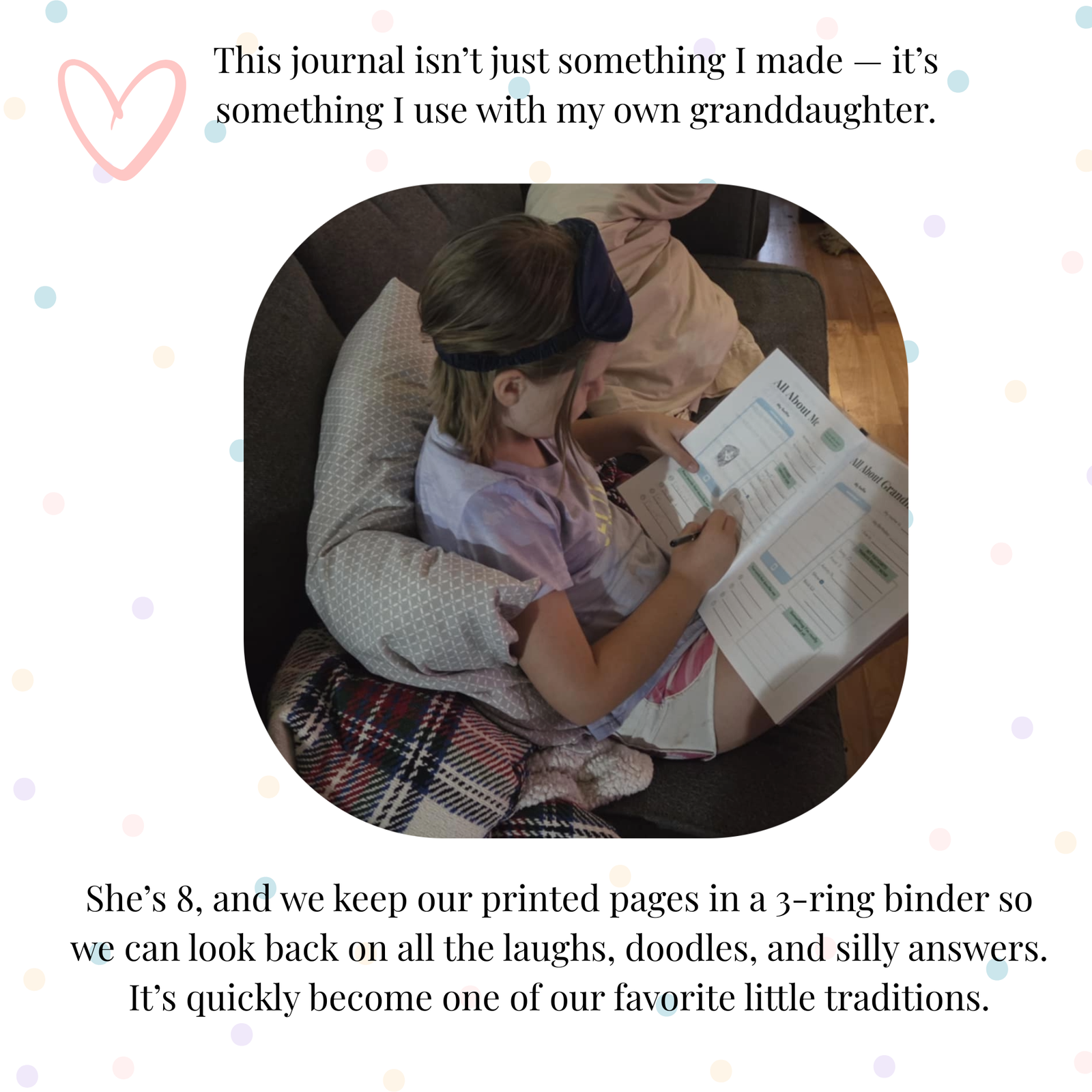 Pass-It-Back™ Grandma & Me Mini Journal | 10 Prompts | Ages 6–12 - Image 4