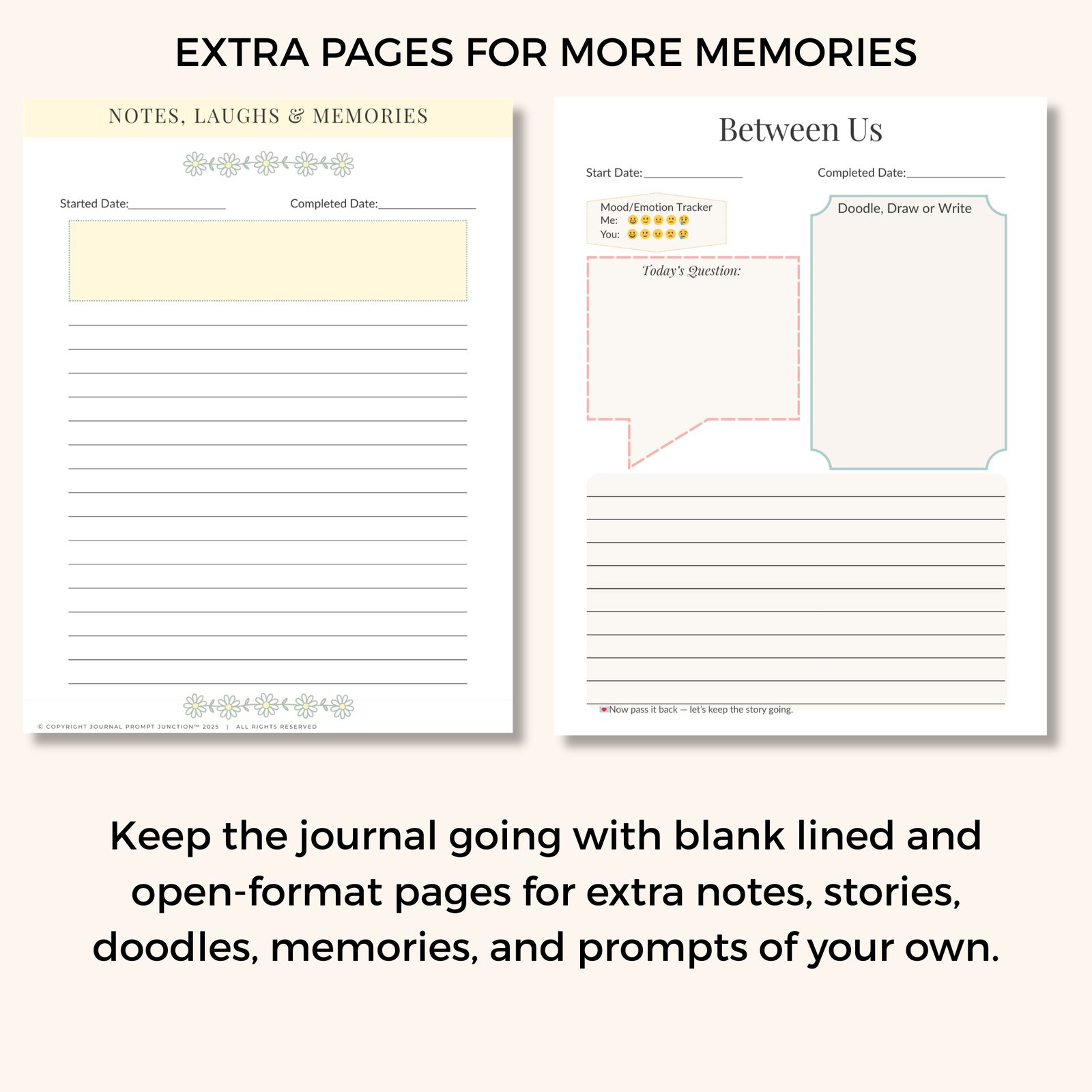Pass-It-Back™ BFF Friendship Journal | Printable Prompts, Games & Memory Pages - Image 6