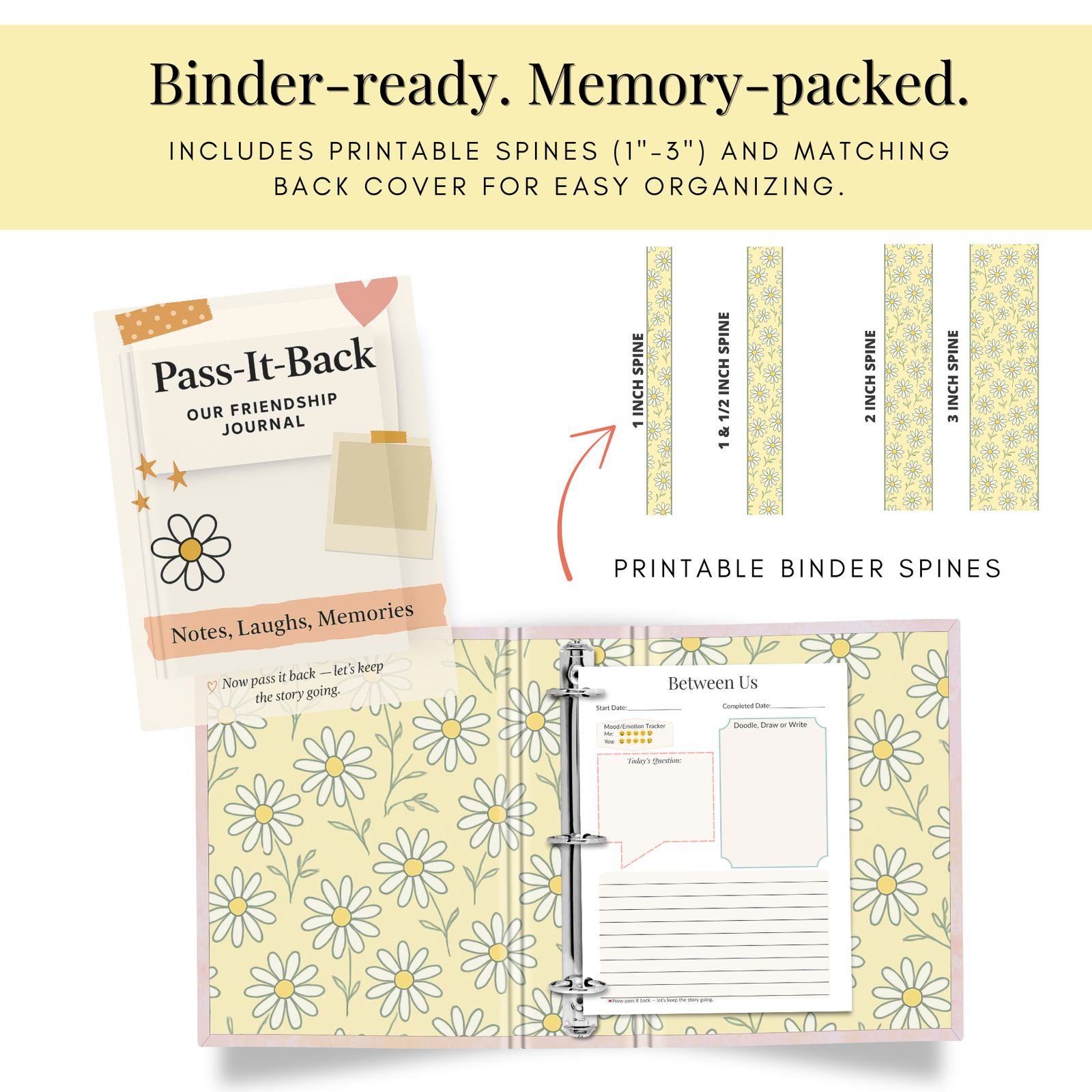 Pass-It-Back™ BFF Friendship Journal | Printable Prompts, Games & Memory Pages - Image 4