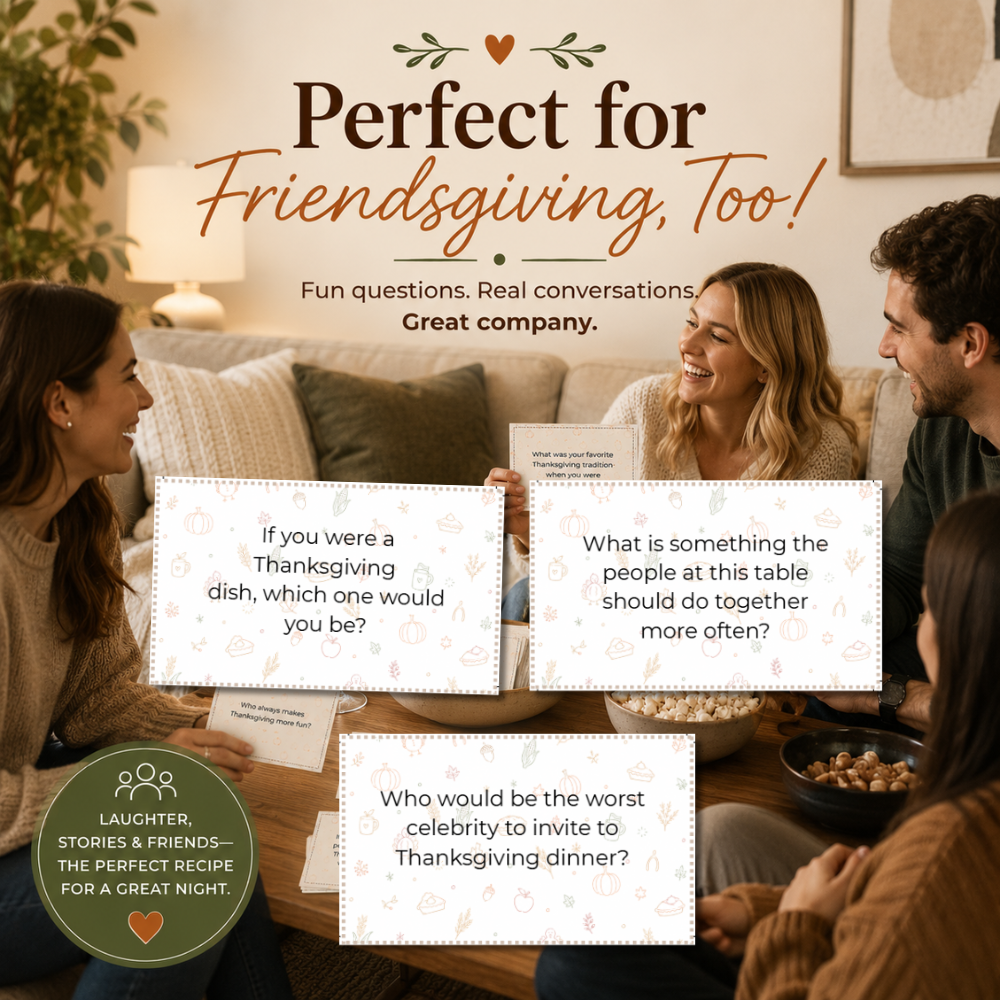 Thanksgiving Conversation Starters | 80 Printable Family & Friendsgiving Cards - Image 5