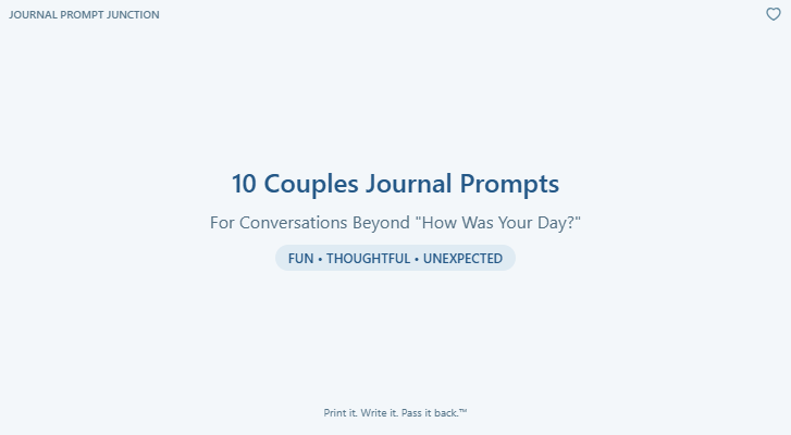 10 couples journal prompts blog image