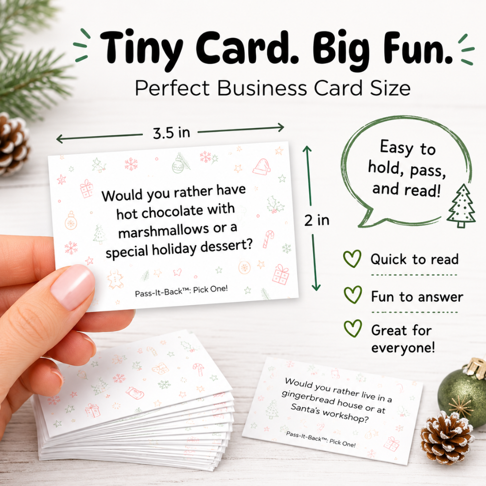 Christmas This or That Cards | Printable Family Christmas Game | Holiday Party Activity | Instant Download - Image 3