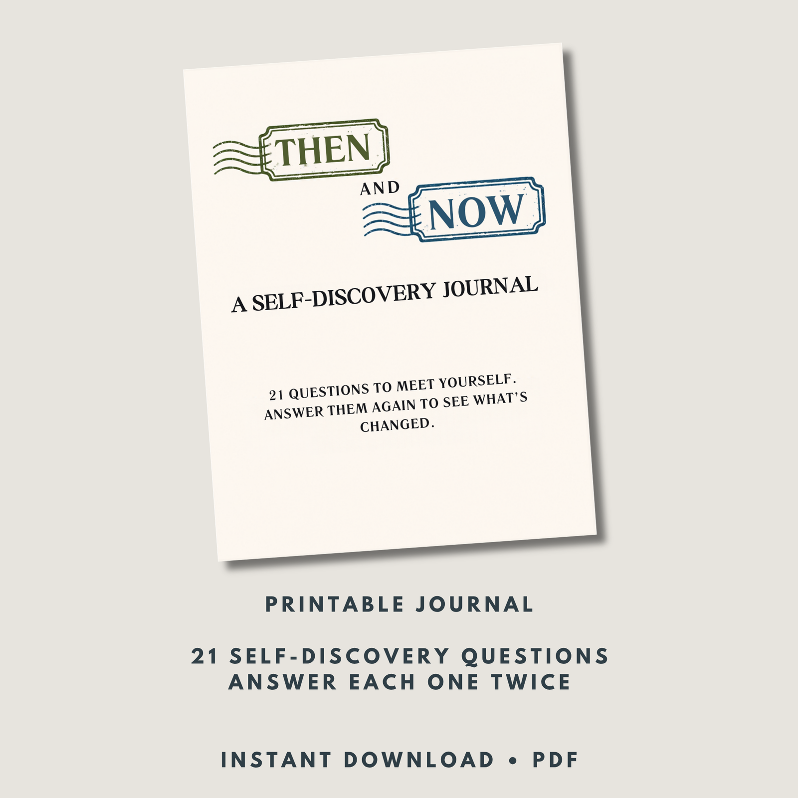 cover of the self discovery journal featuring 21 guided prompts
