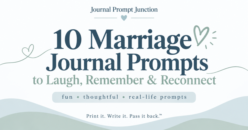 10 marriage journal prompts to laugh, remember, and reconnect with your spouse Copy alt text