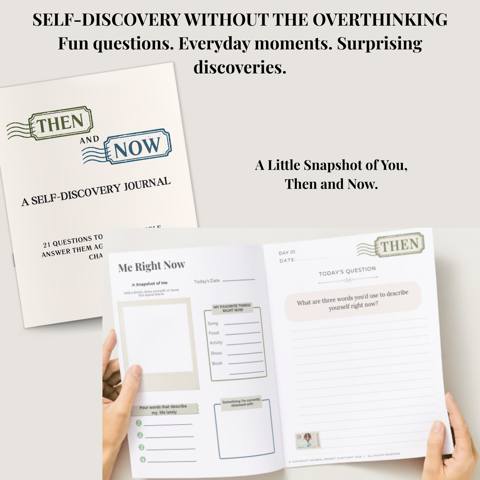 Self Discovery Journal Printable, 21 Guided Reflection Prompts PDF - Image 3