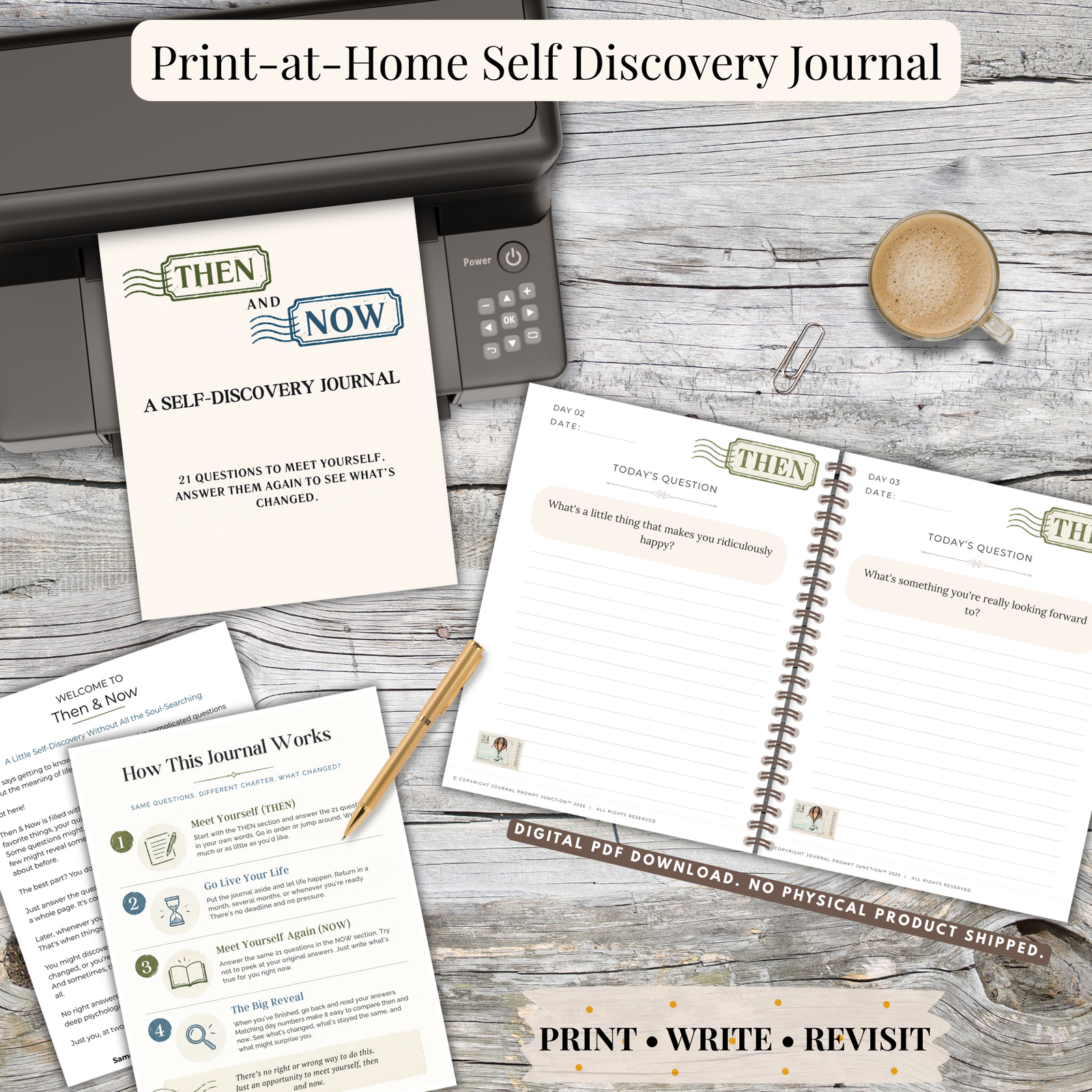 Self Discovery Journal Printable, 21 Guided Reflection Prompts PDF - Image 5